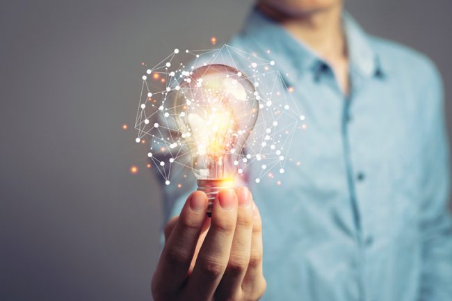 Man,Holding,Light,Bulbs,,Ideas,Of,New,Ideas,With,Innovative