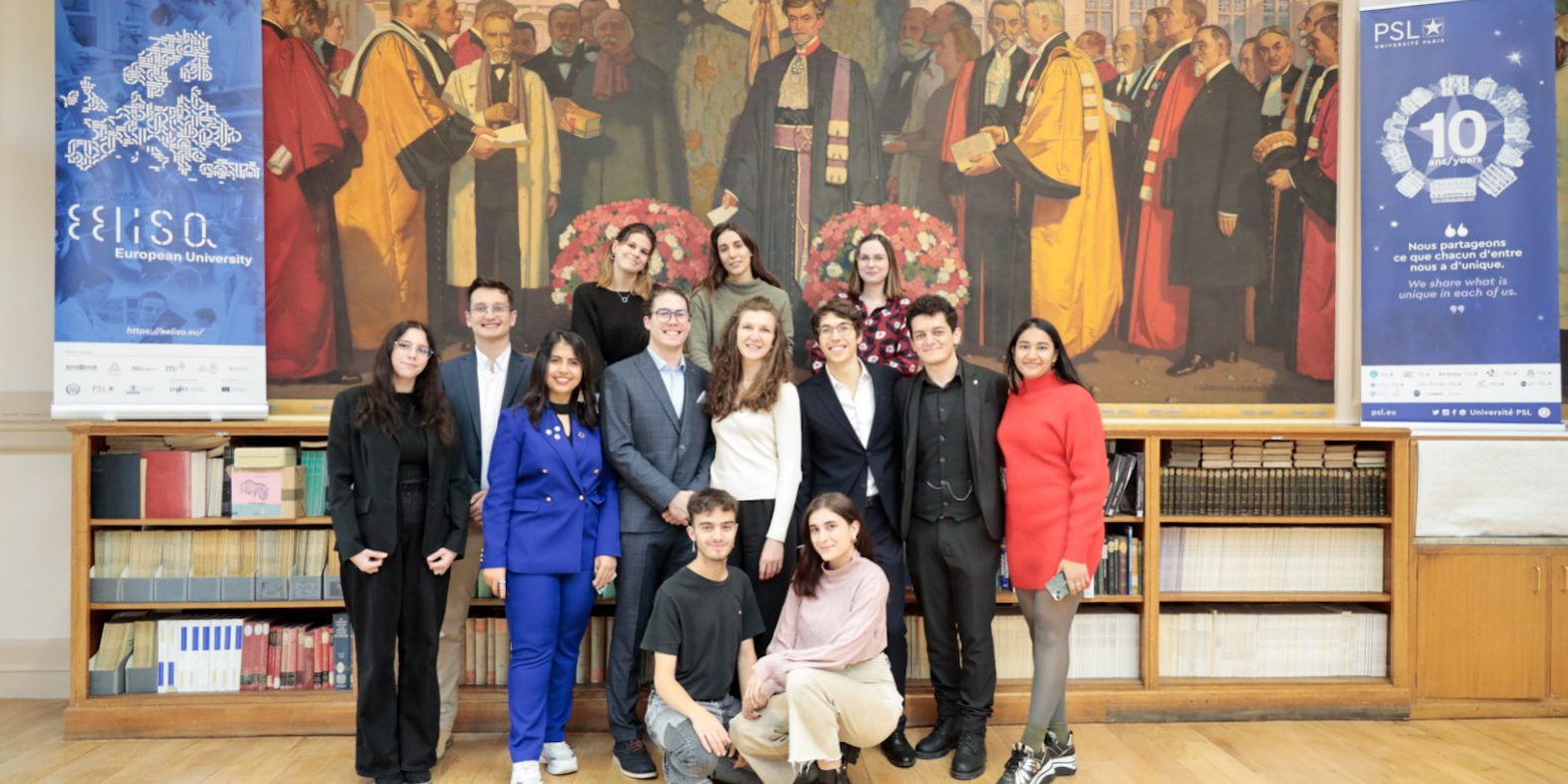 Governing-Board-and-Student-Council-at-PSL-3 Students from left to right and upper to down row: Mirjam Kiss, Hortense L´hotis, Julie Kleinhans, Ioana Florentina Dunca, Catalin Burtea, İmran Semanur Arpacı, bendegúz Papp, Julie Kleinhans, Simone Cirelli, Mehmet Aksu, Vagisha Aggarwal, Sergio Degeanu and Alba Caballero