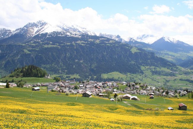 Falera village Falera village in Switzerland. Photo by Adrian Michael