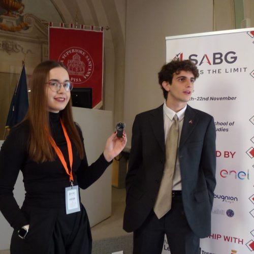 Student Reporter Mia Lakic  interviewing JEBE Busines Game Participant - Photo by IN Nace